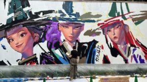 東京の人気エリアに「KPOPガールズ! デーモン・ハンターズ」登場…韓国スタートアップが壁面広告を公開